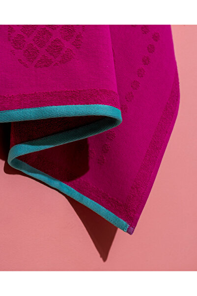 Madame Coco Πετσέτα θαλάσσης Sorle 100% βαμβακερή - Φούξια - 70x150 cm