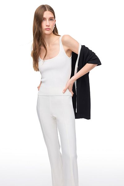 Perspective Thin Strap Viscose Blended Knitwear Blouse