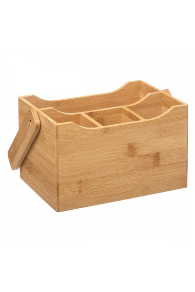 5five Simple Smart Držiak na príbory Iviette, bambus, 20,5 x 14 x 24 cm