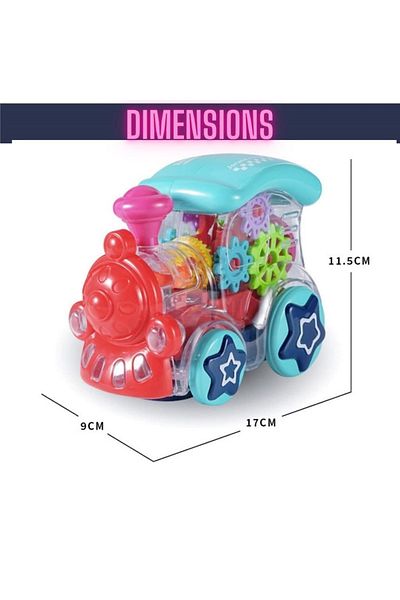 rexa Kid's Electric Universal Gear Transparent Toy