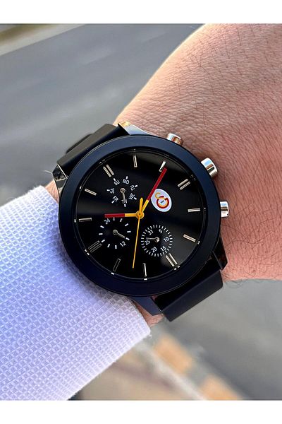 Quantum Galatasaray Licensed Internal Functions Active 3 Atm Silicone Cord Fan Wrist Watch 1905.651