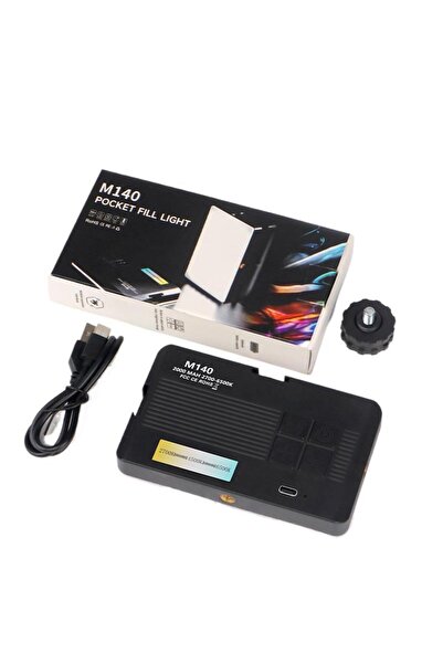 Choice M140 LED 1 ضوء تعبئة ثلاثي الألوان محمول للصور الشخصية والبث المباشر ع...