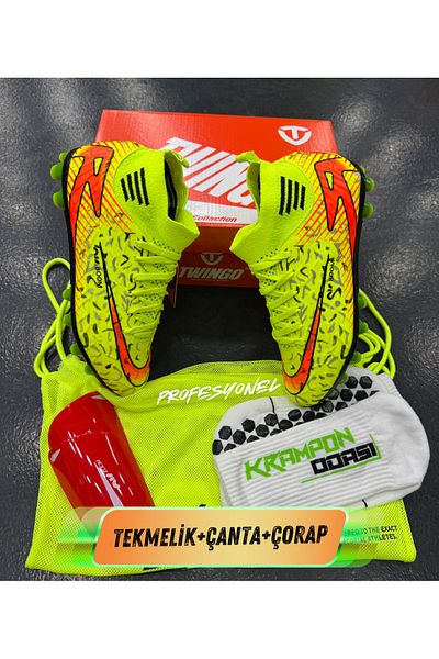 Twingo Pro Crampon Set of 3+Bag+Socks+Shin Guard