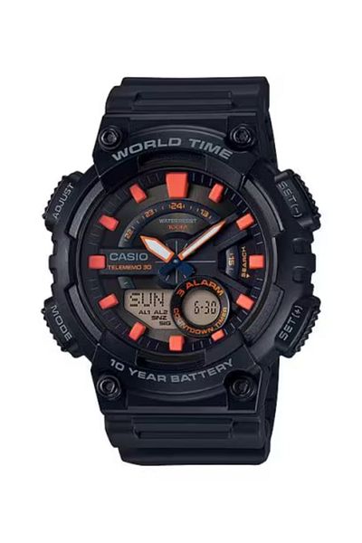 Casio CASIO Men's Analog-Digital Black Dial Watch - AEQ-110W-1A2
