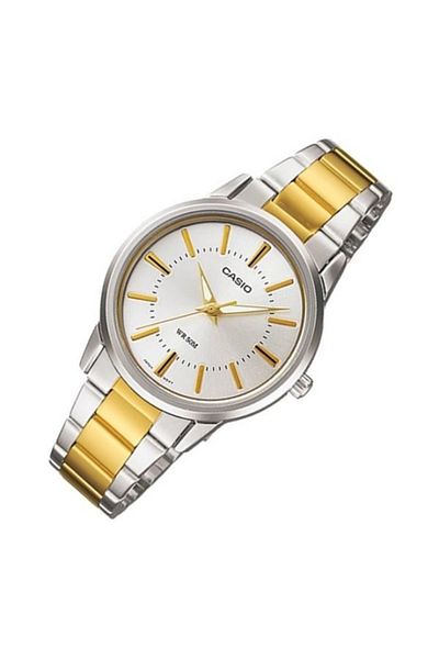Casio CASIO Women's Analog White Dial Watch - LTP-1303SG-7A