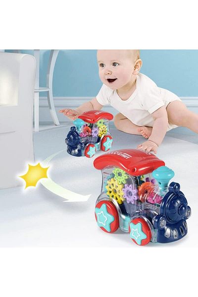 rexa Kid's Electric Universal Gear Transparent Toy