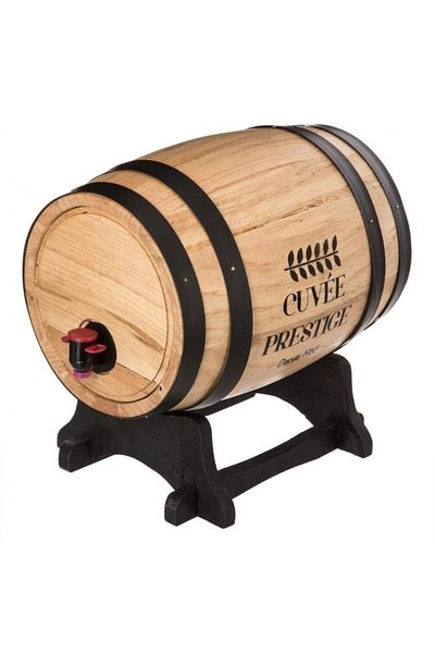 Secret de Gourmet Butoi de vin SG, cu robinet, lemn, 5,5 litri