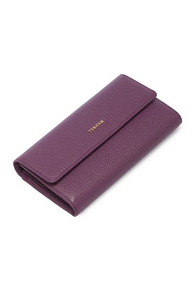 Tergan Purple Genuine Leather Women's Wallet - S1Cb00005719-C48