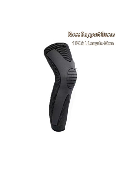 Choice L black 1PC Knee Support Brace Compression Sleeve Long Full Legs Sleev...