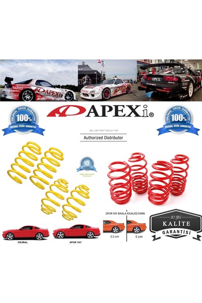 APEXİ Volkswagen Golf 7 1.4 Tsı Uyumlu 3.5 Cm Spor Helezon Yay 2012-2017