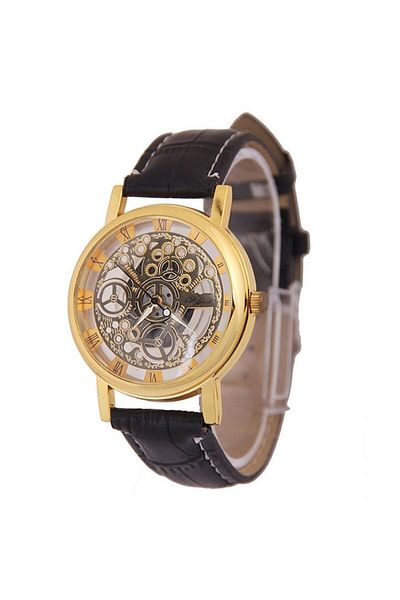 QUARTZ Geneva Platinum - Elegant Women's Watch, LRTM 6s, Black