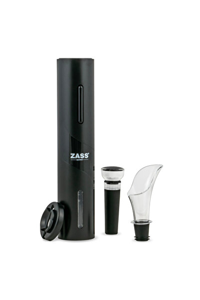 Zass Gourmet ZEWS 01 electric wine opener set, Black