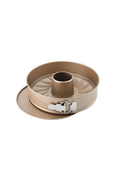 Zass Tavă pentru tort cu 2 baze detașabile ZASS Gourmet, ZG-BW 03, 26 cm, culoare bronz