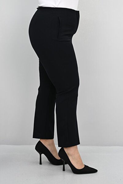 Koza Butik Pantaloni din țesătură cu talie înaltă pentru femei 6110-25-1