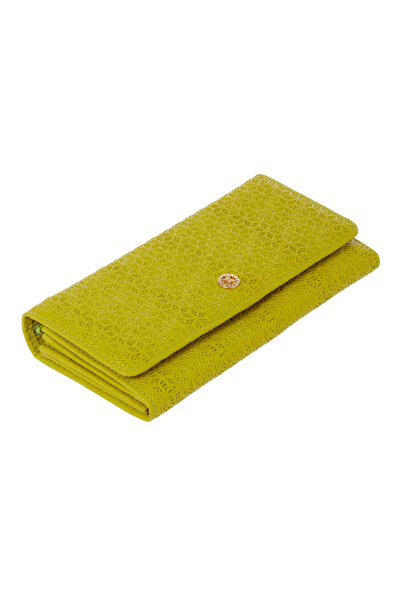 Tergan Yeşil Hakiki Deri Kadın Cüzdan - S1cb00005787-t7a