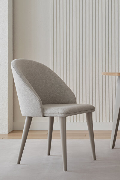 Enza Home Cante Sandalye, Dokuma Kumaş - Krem