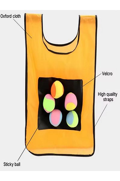 rexa Sticky Ball Vest Game for Kids – Fun Outdoor Target Game Set with Sticky Balls & Vests