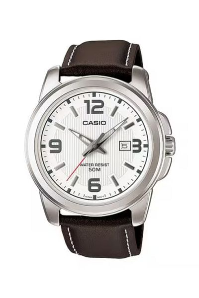Casio ساعة كاسيو للرجال بمينا أبيض تناظرية - MTP-1314L-7A