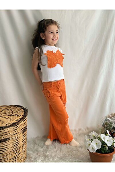 gül garden Girls' Jeans T-Shirt