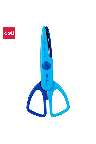 Deli Deli ED60001 School Scissors, 135mm, Assorted Colours – For Kids’Crafts & DIY Use