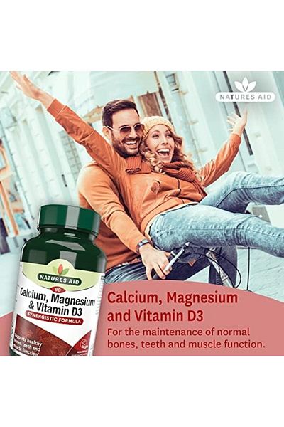 Natures Aid Calcium Magnesium And Vitamin D3, 90 Capsules