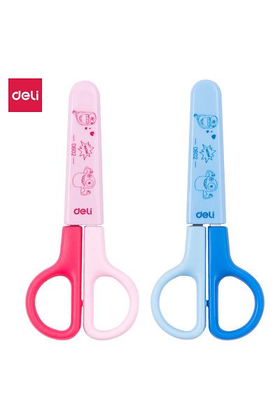 Deli Deli ED60200 School Scissors, 120mm, Assorted Colours – For School & Kids’ Crafts
