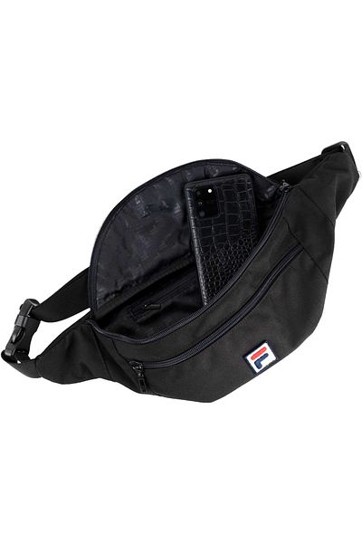 Fila Fila Bissau Coated Canvas Double Zipper Waist Bag, Unisex waist bag