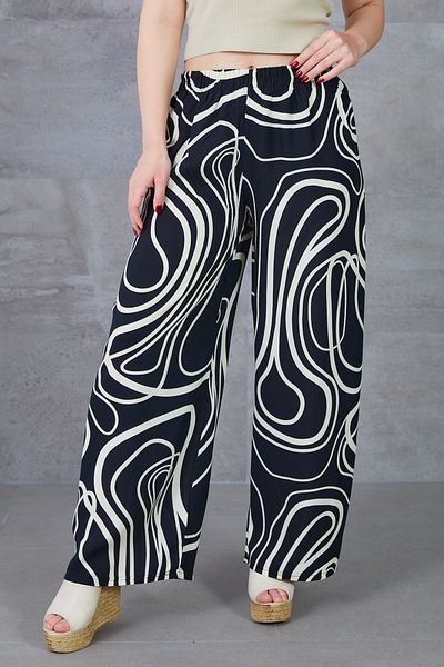 DPARİS Patterned Wide Leg Trousers