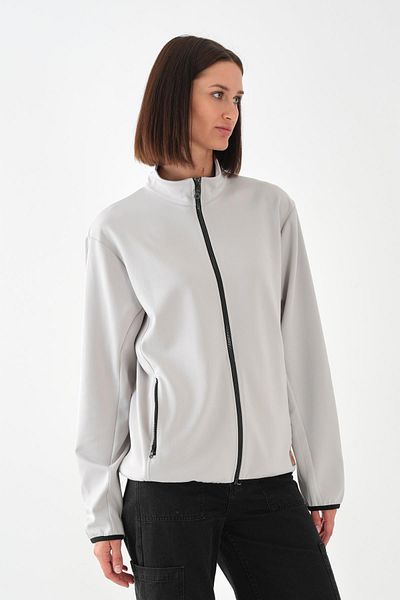 ALEXANDERGARDI Stand Collar Pocket Zippered Sports Cardigan