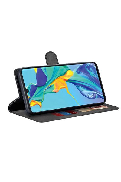 SKYDDAR INNOVATION Case for Huawei P30 Pro / P30 Pro New Edition, Diary Book, book, Inner Wallet,, Black, sticker set