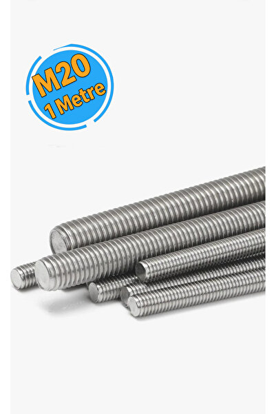 BEMA TOOLS M20x1000 mm Saplama Galvanizli Gijon Rot Tij Başsız Civata