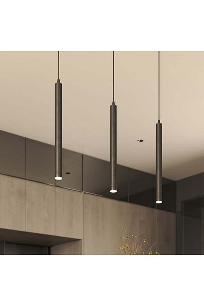 Ucandle Single pendant chandelier, rustic style, sticks