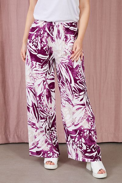 DPARİS Patterned Elastic Waist Trousers