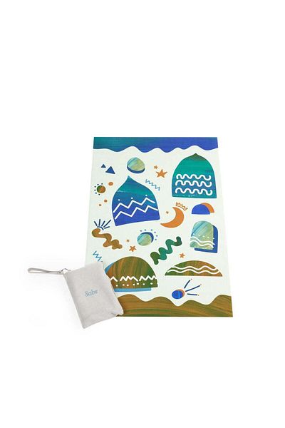 Sabr 'Starship Landing II' Compact Prayer Mat