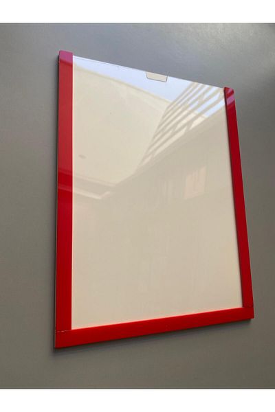 Yönline 10Pcs A4 Red Document Certificate Frame Self-Adhesive Easy to Replace Foil
