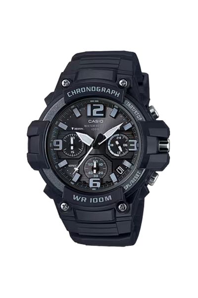 Casio ساعة كاسيو للرجال بمينا أسود تناظرية - MCW-100H-1A3