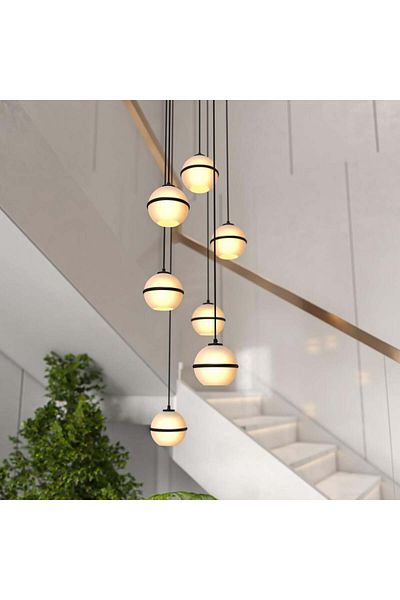 Ucandle Gold LED Cylindrical Pendant Light