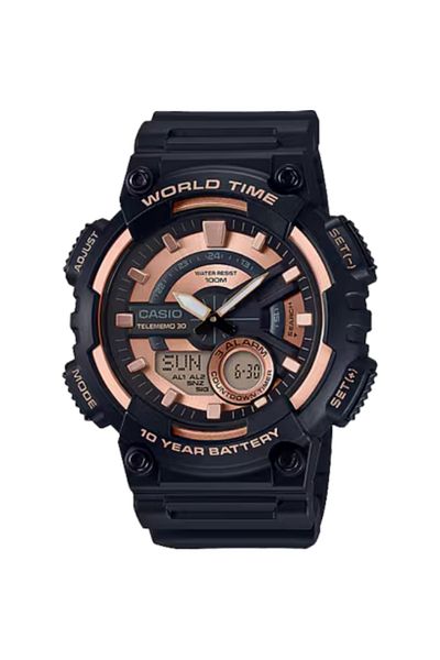Casio CASIO Men's Analog-Digital Grey Dial Watch - AEQ-110W-1A3