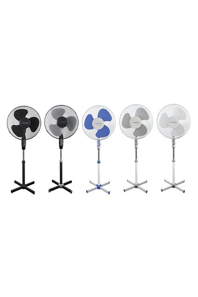 ESPERANZA Esperanza EHF001WB pedestal fan, 3 speeds, 50W, 130cm height, 40cm diameter, white/blue