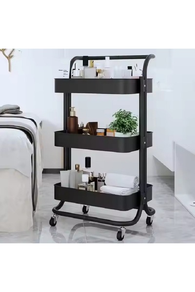 rexa رف تخزين عربة قابل للإزالة متعدد المستويات