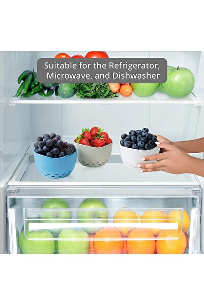 Fng8 Set of 4 Fng8 fruit bowls, ceramic, multicolor, 7.5 x 8 x 12 cm