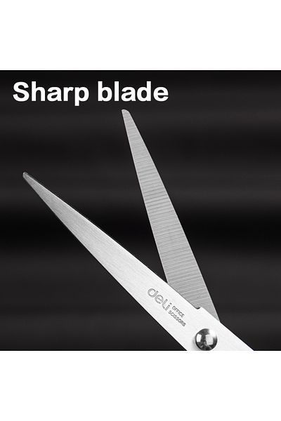 Deli EM600 Scissors 170mm Black, Red – ideal for office and home cutting