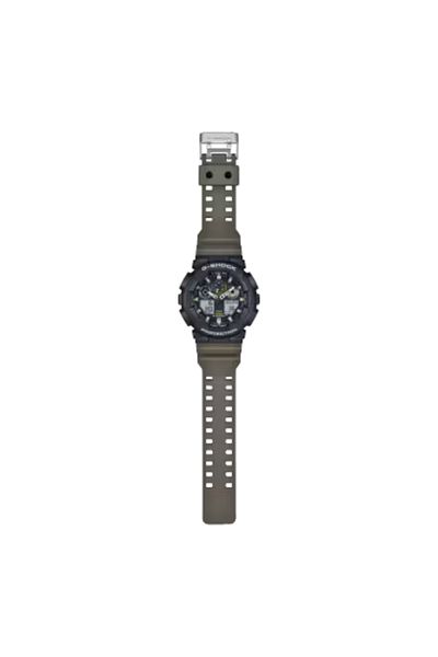 G-SHOCK Men's Analog-Digital Grey Dial Watch - GA-100TU-1A3DR