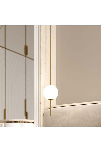 Ucandle Modern acrylic gold pendant lighting