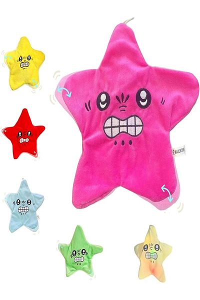 rexa Angry Star Plush Moving, Angry Starfish Toy 22.5X22.5 CM