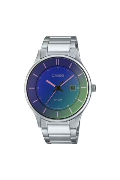 Casio Men's Analog Blue Dial Watch - MTP-E605D-2EVDF