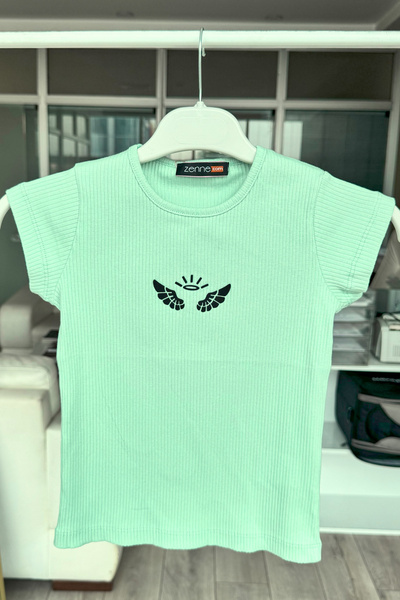 DPARİS Girl's Ribbed T-Shirt