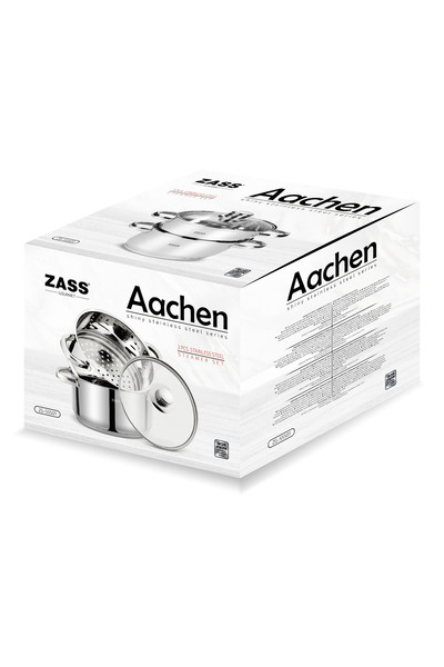 Zass Set de gătit la abur Gourmet din oțel inoxidabil ZG-SSS 01 Argintiu