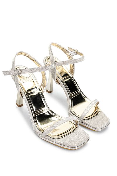 Tamer Tanca Women's Vegan Gold Heeled Shoes