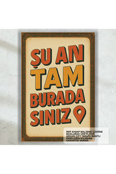 Hayat Poster Sada ste ovde, smešni zidni grafiti, humoristične izreke, retro ...